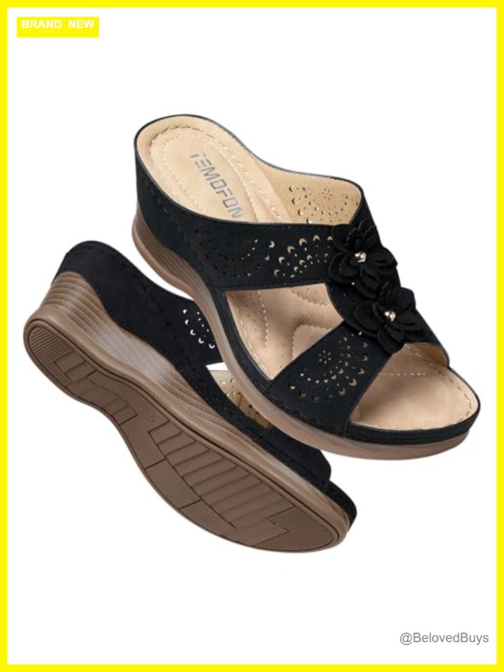 Womens Wedge Sandals Leather Comfortable Orthopedic Arch Support